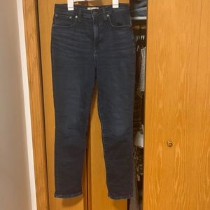 Madewell dark wash denim jeans, size 26